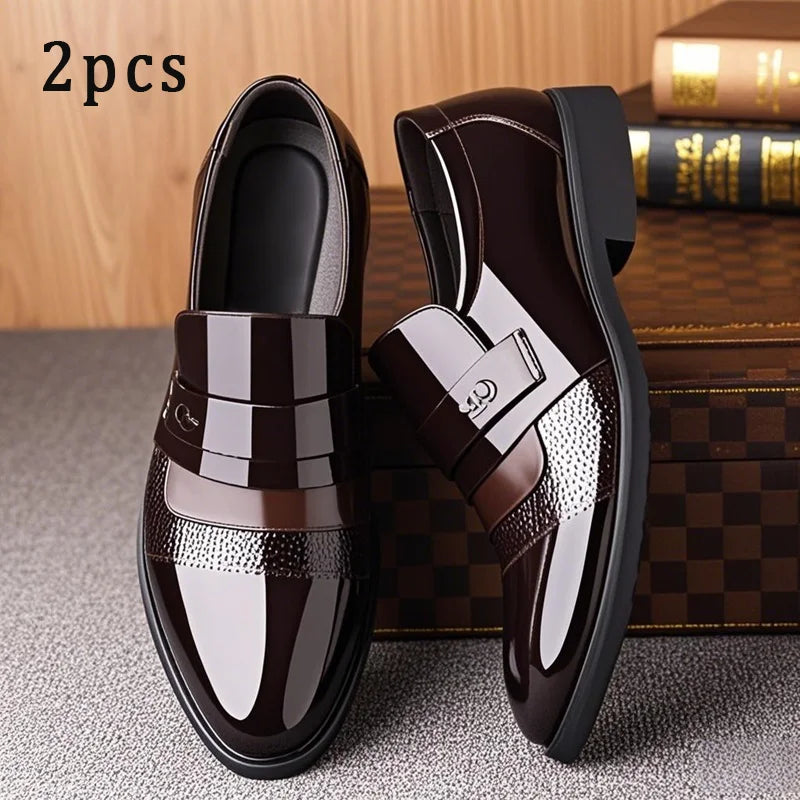Men Business, Formal Oxfords Leather Dress Shoes.