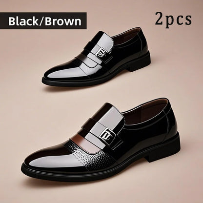 Men Business, Formal Oxfords Leather Dress Shoes.