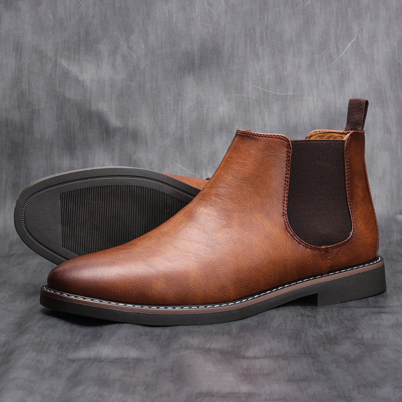 Men Chelsea ankle boots comfortable Fashionable.