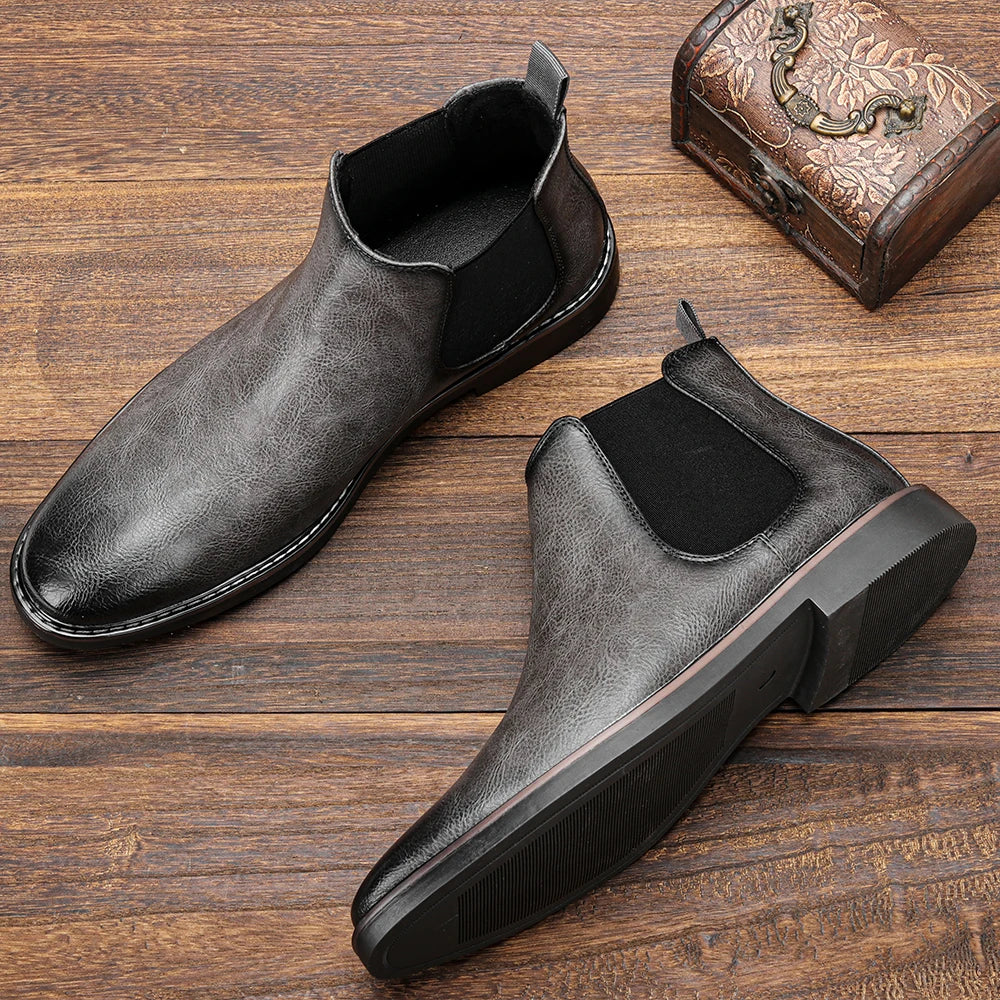 Men Chelsea ankle boots comfortable Fashionable.