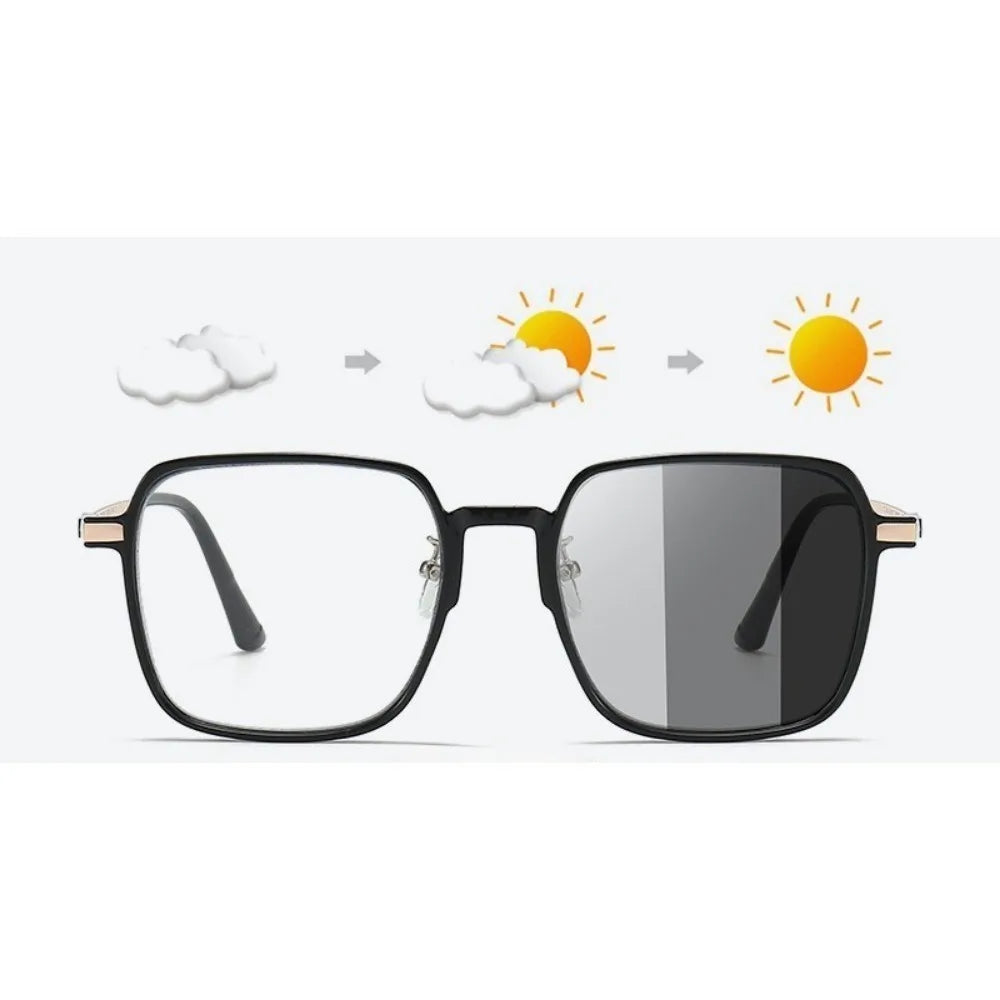 Photochromic Sunglasses For Men and Women, Metal Frame Multiple Colors