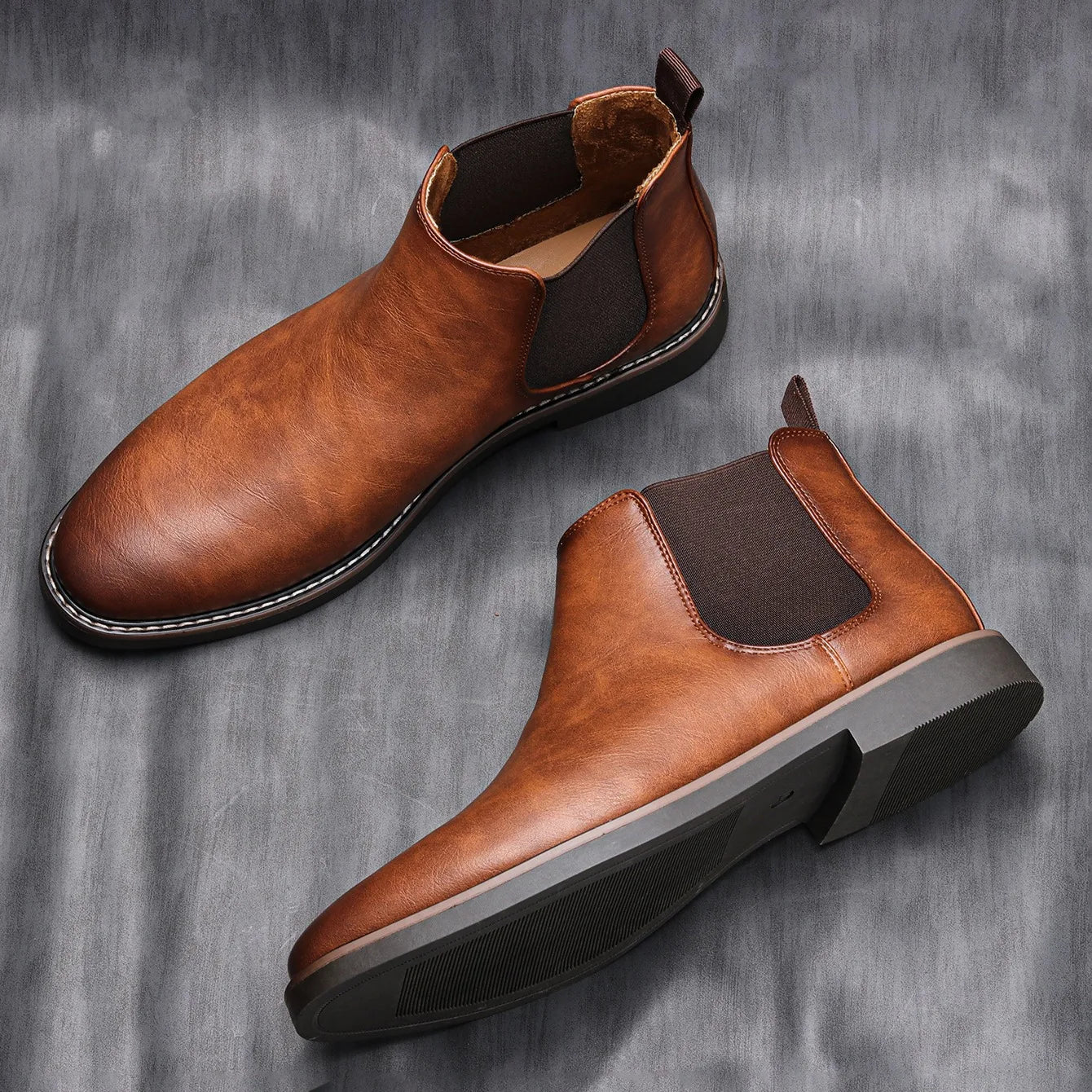 Men Chelsea ankle boots comfortable Fashionable.