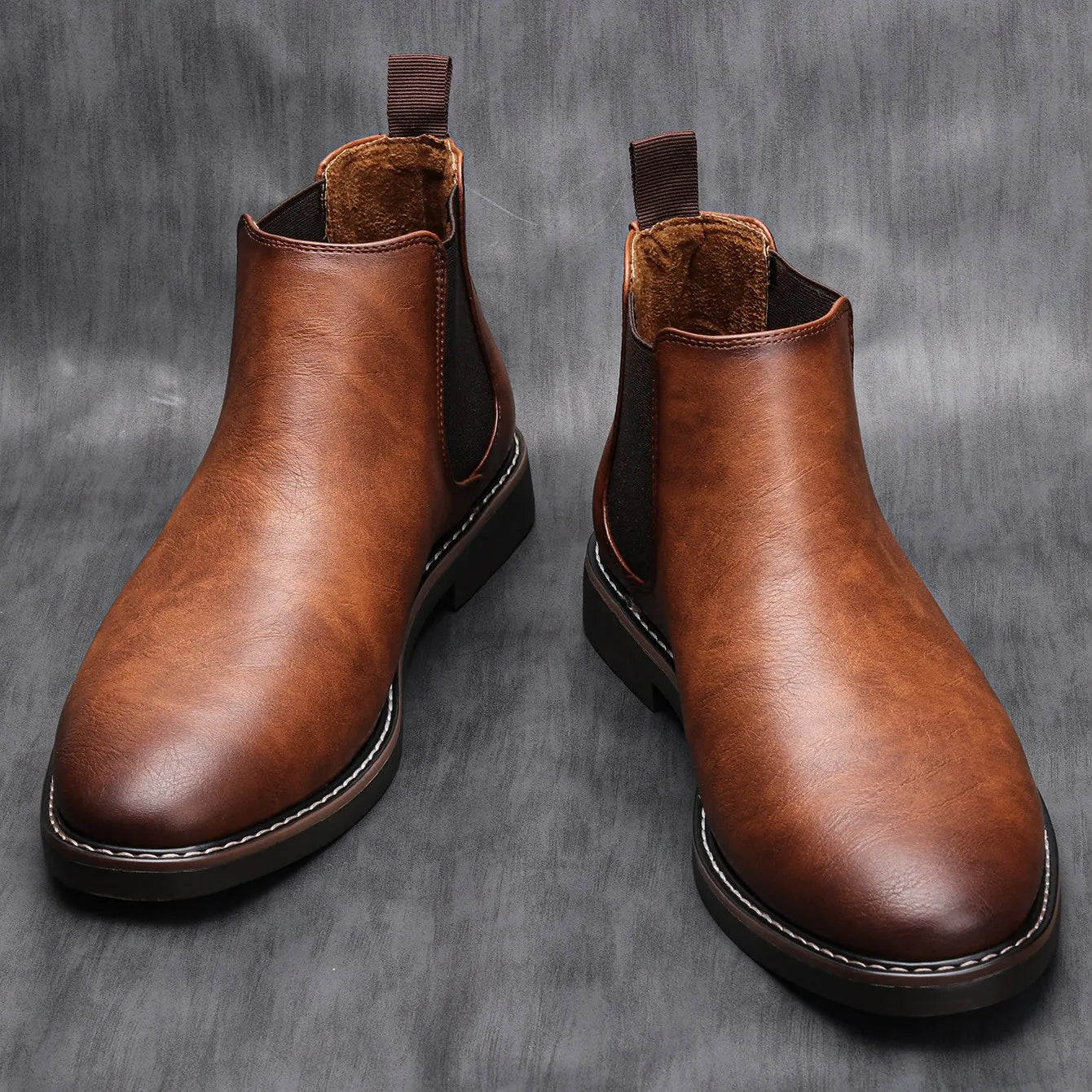 Men Chelsea ankle boots comfortable Fashionable.
