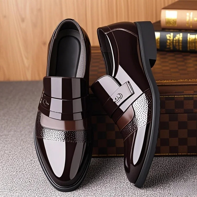 Men Business, Formal Oxfords Leather Dress Shoes.