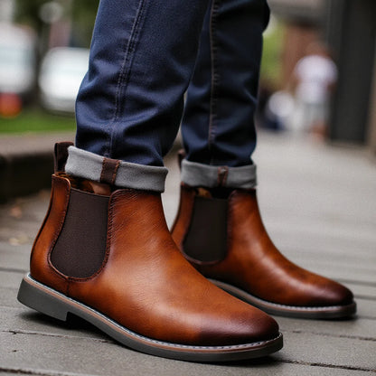 Men Chelsea ankle boots comfortable Fashionable.